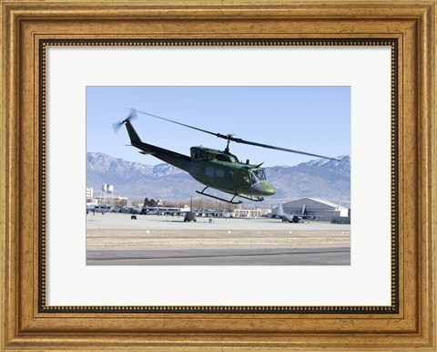 Framed UH-1N Twin Huey near Kirtland Air Force Base, New Mexico Print