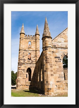 Framed Tower at Port Arthur historic penitentiary, Australia Print