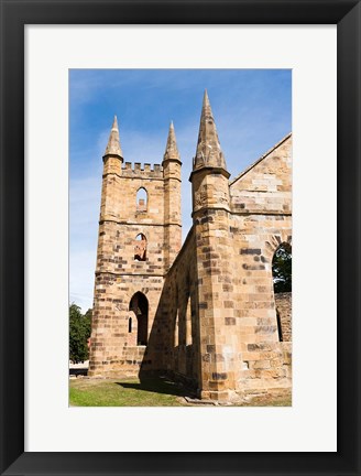 Framed Tower at Port Arthur historic penitentiary, Australia Print