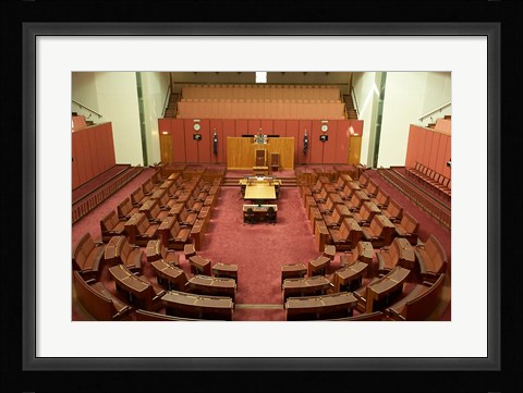 Framed Australia, Canberra, Parliament House, Capital Hill Print
