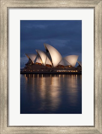Framed Australia, New South Wales, Sydney Opera House Silhouette Print