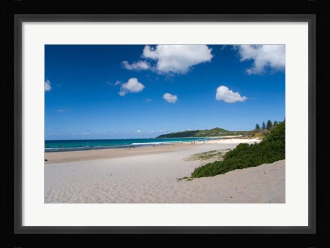 Framed Australia, Byron Bay's beautiful turquoise beaches Print