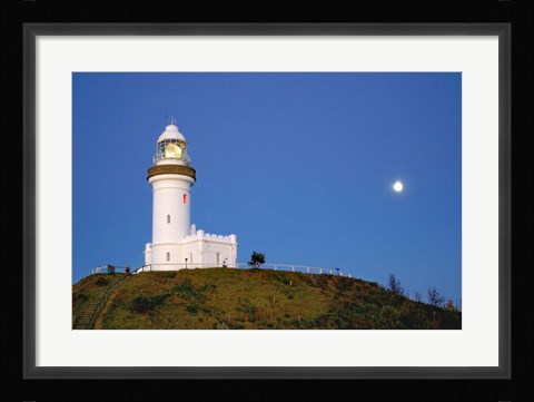Framed Byron Bay, Australia Lighthouse landmark Print