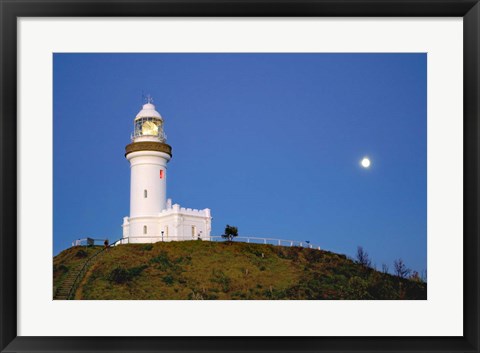 Framed Byron Bay, Australia Lighthouse landmark Print
