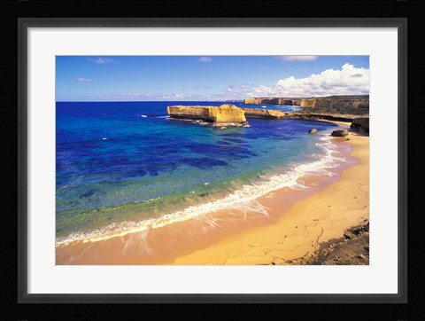 Framed Beach at Sherbrook River, Victoria, Australia Print