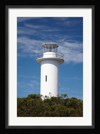 Framed Cape Tourville Lighthouse, Freycinet NP, Australia Print
