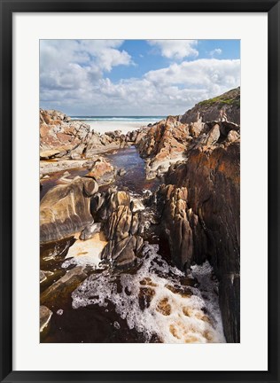 Framed Mouth of Rocky River, Flinders Chase National Park, Kangaroo Island, Australia Print
