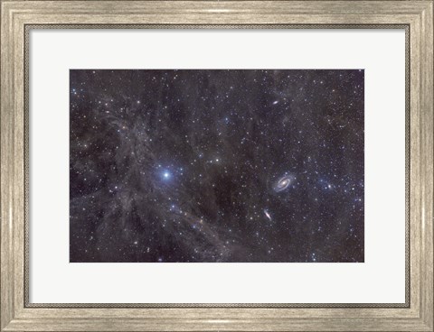 Framed Galaxies M81 and M82 Print