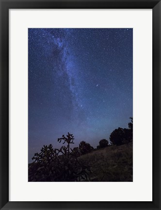 Framed Milky Way Rises Over Kenton, Oklahoma Print