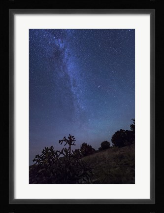 Framed Milky Way Rises Over Kenton, Oklahoma Print