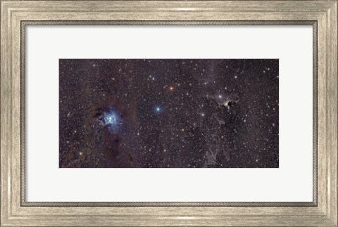 Framed Iris Nebula in Cepheus Print