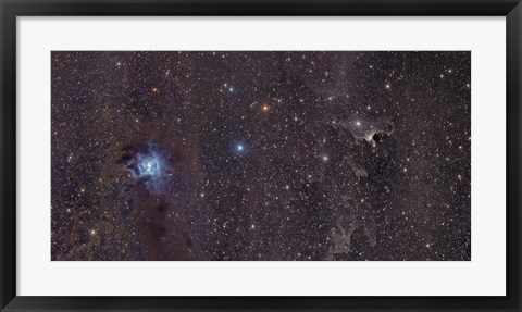 Framed Iris Nebula in Cepheus Print