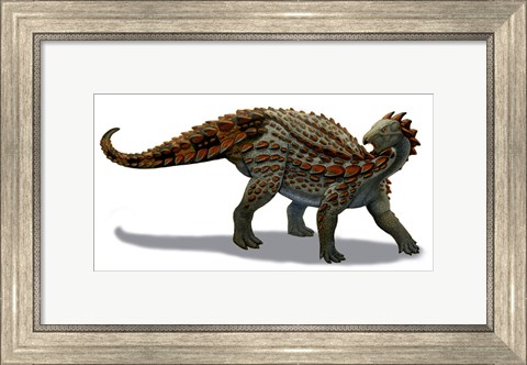 Framed Scelidosaurus Dinosaur of the Early Jurassic Period Print
