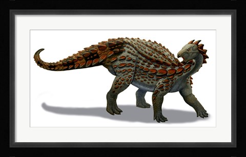 Framed Scelidosaurus Dinosaur of the Early Jurassic Period Print
