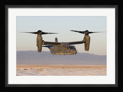 Framed CV-22 Osprey Flies in Helicopter Mode Print