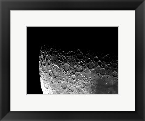 Framed Lunar Craters Clavius, Moretus, and Maginus Print