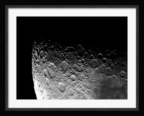 Framed Lunar Craters Clavius, Moretus, and Maginus Print