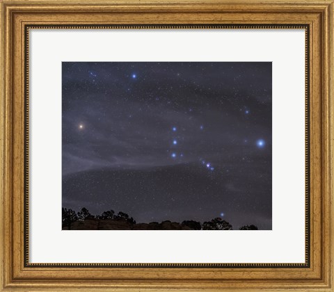 Framed Orion Constellation Rises Print