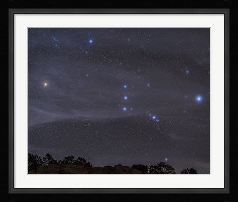 Framed Orion Constellation Rises Print