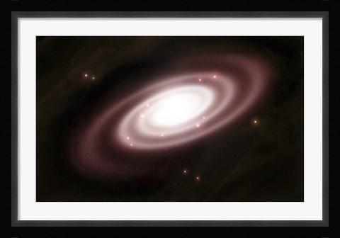Framed Very Old Spiral Galaxy Print