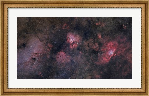 Framed Sagittarius Region of Milky Way Galaxy Print