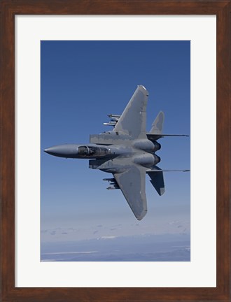 Framed F-15 Eagle Conducts Air-to-Air Training over Oregon Print
