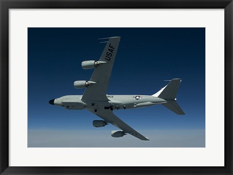 Framed RC-135W Rivet Joint Aircraft Print