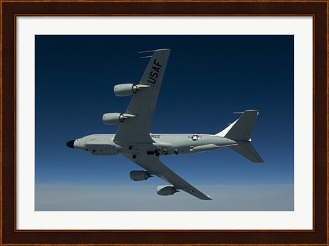 Framed RC-135W Rivet Joint Aircraft Print