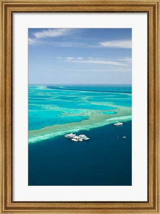 Framed Australia, Whitsunday Coast, Great Barrier Reef (vertical) Print