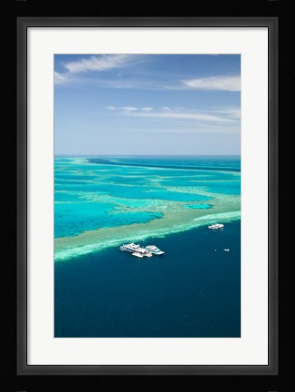 Framed Australia, Whitsunday Coast, Great Barrier Reef (vertical) Print