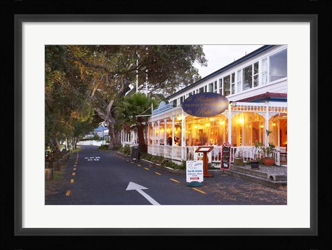 Framed Historic Duke of Marlborough Hotel, Russell, Bay of Islands, Northland, New Zealand Print