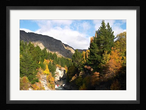 Framed Shotover Jet, Shotover River, Queenstown, New Zealand Print