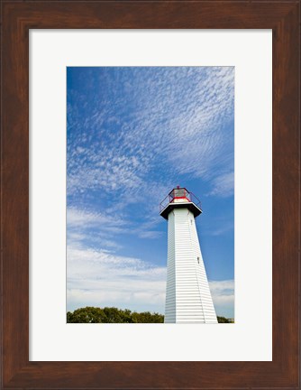 Framed Australia, Cleveland Point Lighthouse, Stradbroke Isl Print