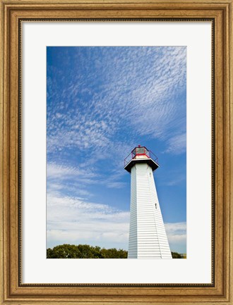Framed Australia, Cleveland Point Lighthouse, Stradbroke Isl Print