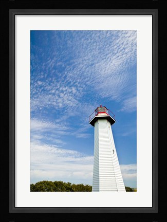 Framed Australia, Cleveland Point Lighthouse, Stradbroke Isl Print