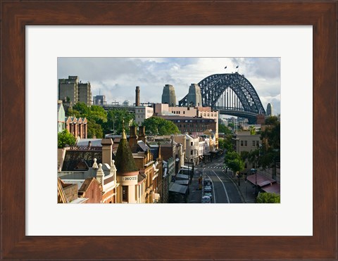 Framed Australia, New South Wales, Sydney, George Street Print