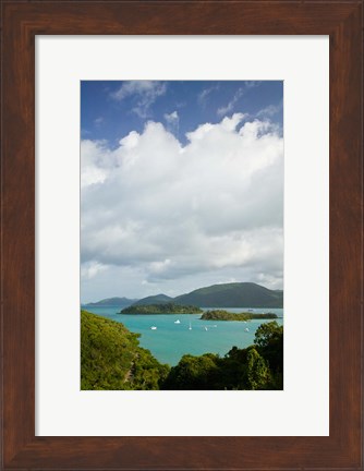 Framed Australia, Whistsunday, Airlie Beach, Shute Harbour Print