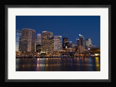 Framed Darling Harbour, Sydney, New South Wales, Australia Print