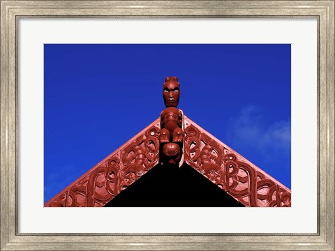 Framed New Zealand, North Island, Maori Arts and Crafts Print