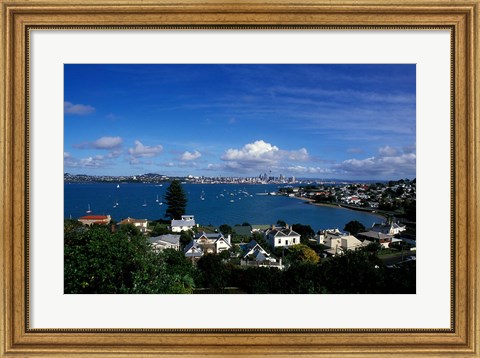 Framed Torpedo Bay, Auckland, North Island, New Zealand, Oceania Print