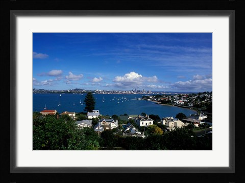 Framed Torpedo Bay, Auckland, North Island, New Zealand, Oceania Print
