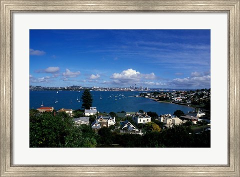 Framed Torpedo Bay, Auckland, North Island, New Zealand, Oceania Print