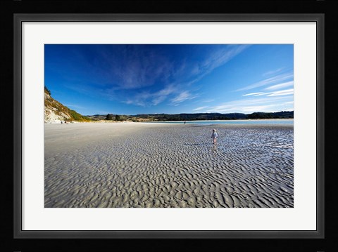 Framed Beach, Doctors Point, South Island, New Zealand (horizontal) Print
