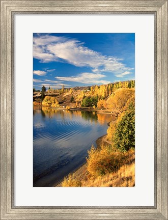 Framed Lake Dunstan, Central Otago, New Zealand Print