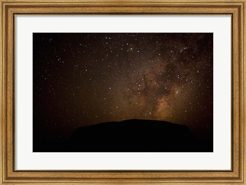Framed Australia, No Territory, Uluru-Kata Tjuta NP, Stars Print