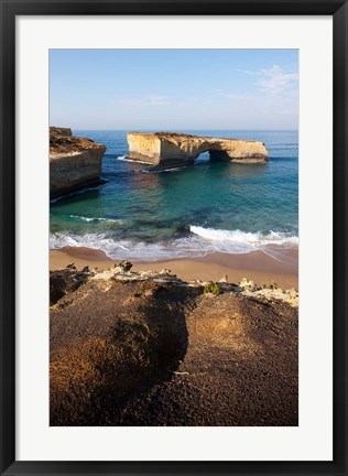 Framed Australia, Port Campbell, Tasman Sea, cliffs Print