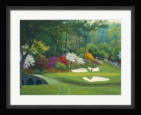 Framed Augusta on the 12th hole Print