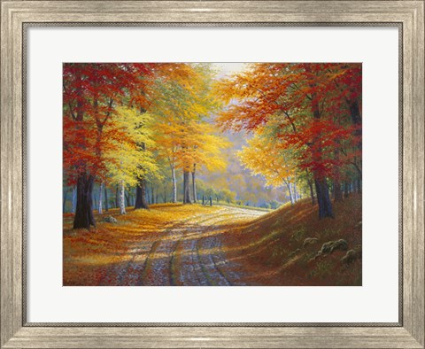 Framed Around the bend Print