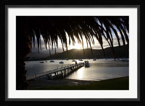 Framed Waikawa Bay, near Picton, Marlborough Sounds, South Island, New Zealand Print
