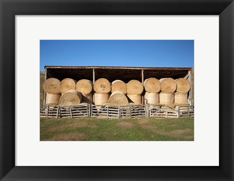 Framed Hay Barn, Ahuriri Valley, North Otago, South Island, New Zealand Print